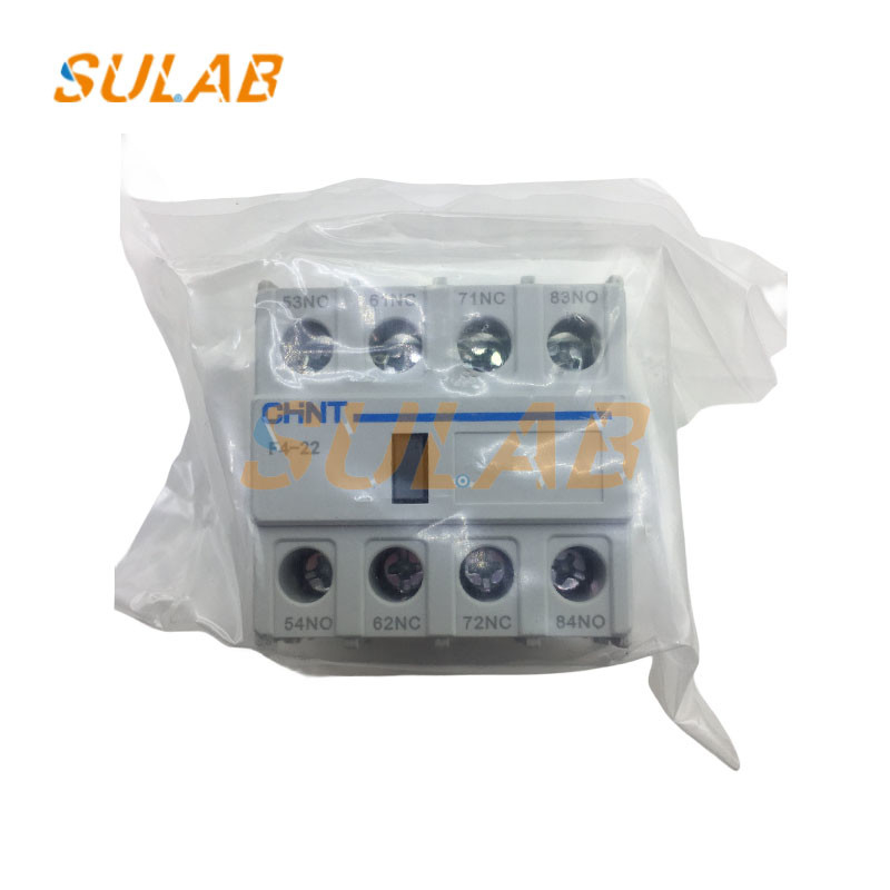 Elevator Spare Parts LA1-DN22 F4-22 2NO+2NC Auxiliary Contact Block For CJX2 LC1-D AC Contactor 4 Poles