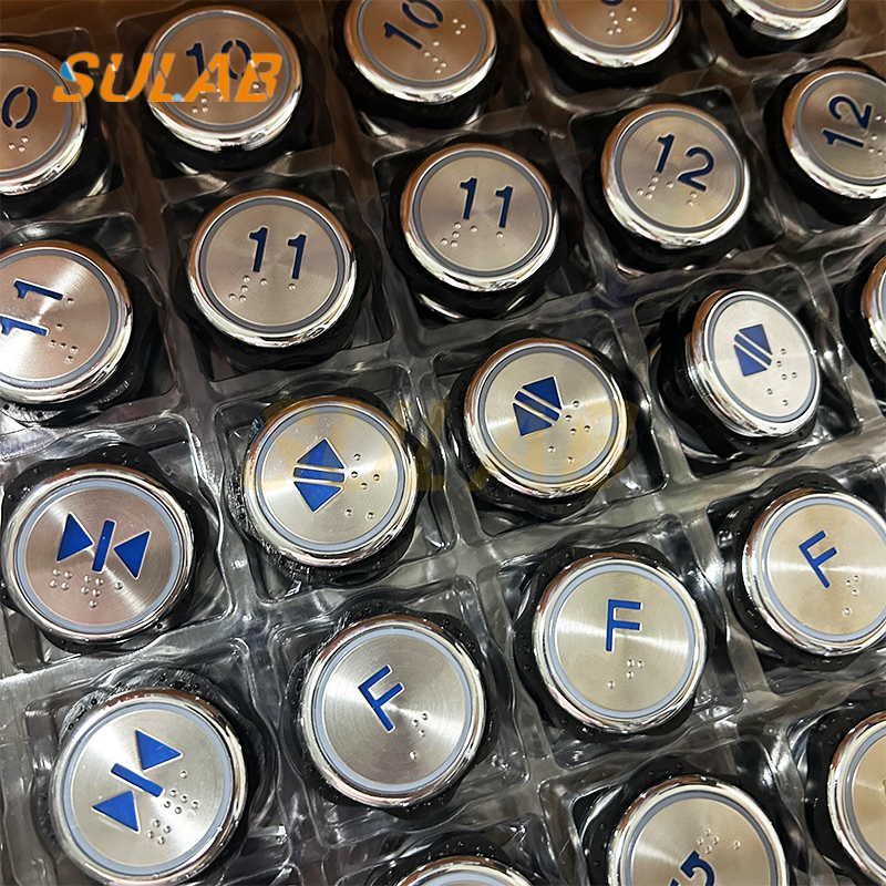 Universal Blind Elevator Accessories JA-19 Button Spot New Replacement 32mm 33mm All-inclusive Blue Light Red White Orange