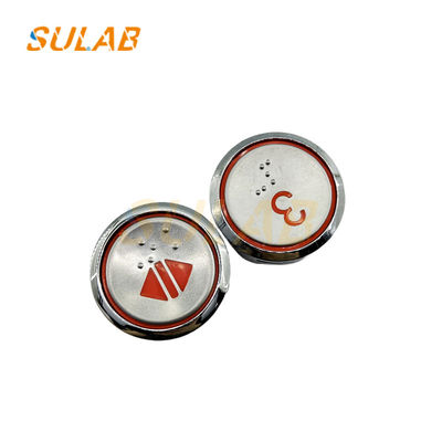 Nút đẩy thang máy A4N47113 Nút kim loại với chữ Braille cho phụ tùng thang máy Hyundai