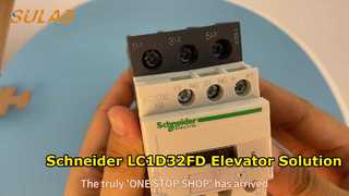 Schneider LC1D32FD Bộ tiếp điểm nguồn 3 cực 32A Cuộn dây 110VDC 1NO + 1NC Aux cho tủ điều khiển thang máy S
