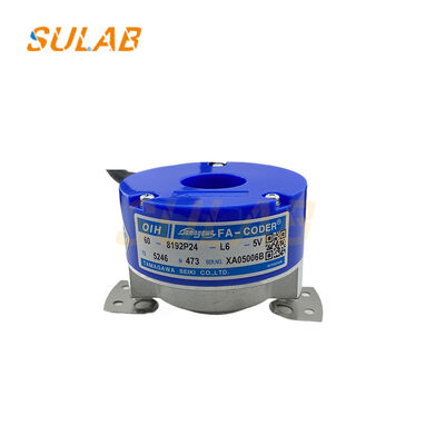 Tamagawa Encoder TS5246N473 with 8192P/R High Resolution Line Driver Output and φ60mm Flange Design for Elevators
