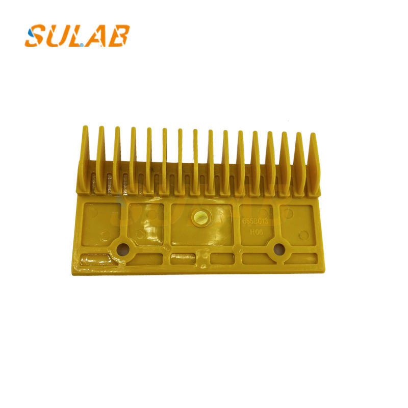 Escalator Yellow Plastic Comb Plate Central Escalator Accessories Escalator Step Comb Plate 655B013H06