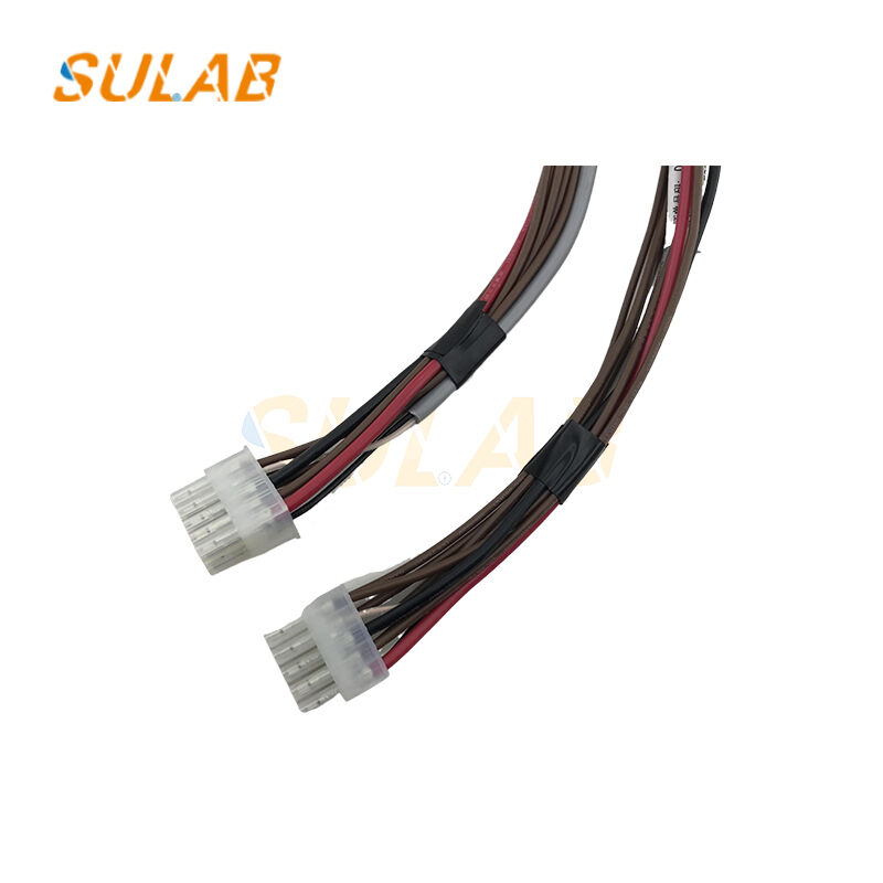 KONE Elevator Communication Cable with 10-Pin XS2XB18 Connector High-Temperature Resistant up to 105°C and Anti-Interference Shielding