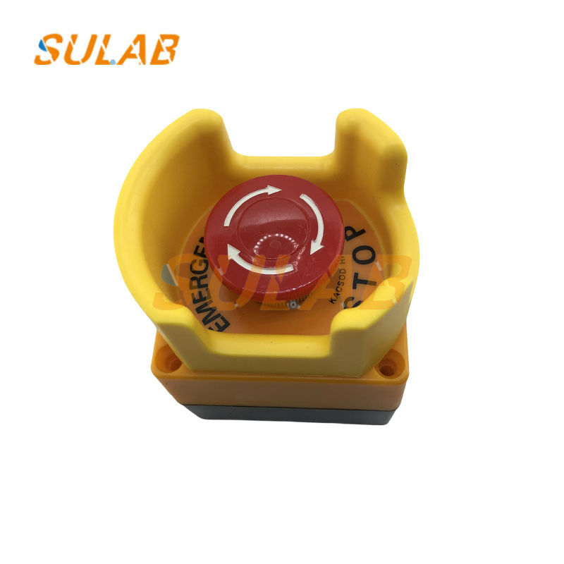 Elevator Safety Emergency Stop Switch with Flame-Retardant ABS Shell and 1NO+1NC Contact Configuration for Universal Mounting