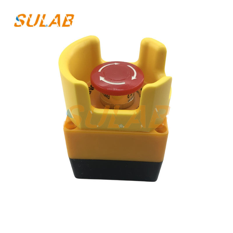 Elevator Safety Emergency Stop Switch with Flame-Retardant ABS Shell and 1NO+1NC Contact Configuration for Universal Mounting