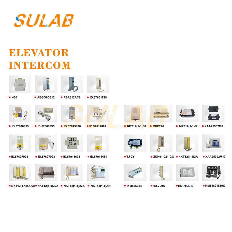 Elevator Intercom Phone with 2-Wire Non-Polarity 5-Way Intercom System and Clear HD Voice for Emergency Calls