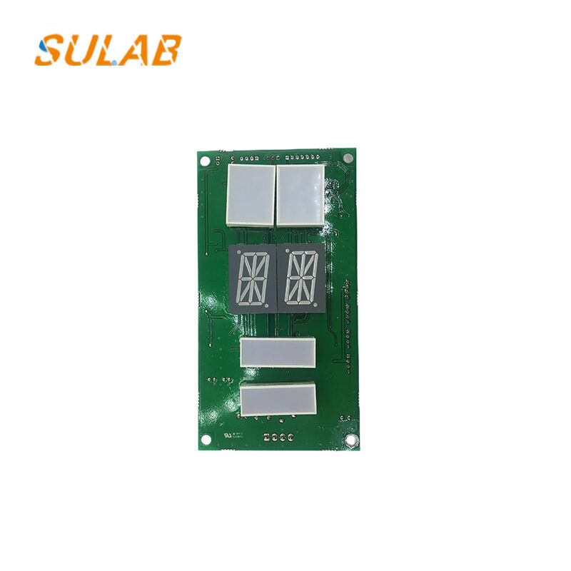 Elevator LOP Display Board with CAN Bus Communication Flame-Retardant Green PCB for Real-Time Floor Number Display