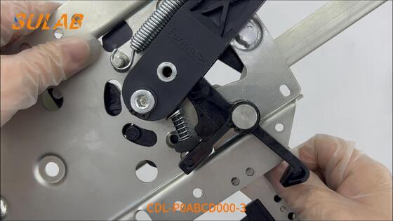 Fomat CDL-P0ABCD000-3 dao cửa thang máy với 304 thép không gỉ CNC-Ground ± 0,02 mm và 12 ° Taper Blade Landing Door Lock Mechanism