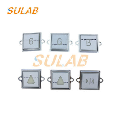 Nút bấm thang máy vỏ thép không gỉ KONE 863223H03 với đèn báo LED và bề mặt tùy chỉnh