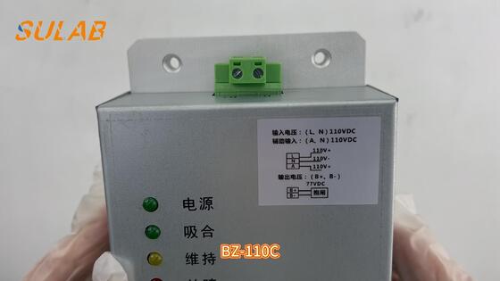 Hộp nguồn phanh thang máy BZ-110C với đầu vào 110 VAC, đầu ra 110 VDC 3 A và mạch giữ quá kích thích