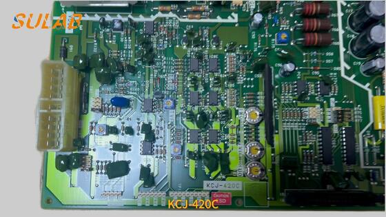 Bảng PCB điều khiển chính thang máy Mitsubishi KCJ-420C để vận hành hệ thống logic và xử lý tín hiệu