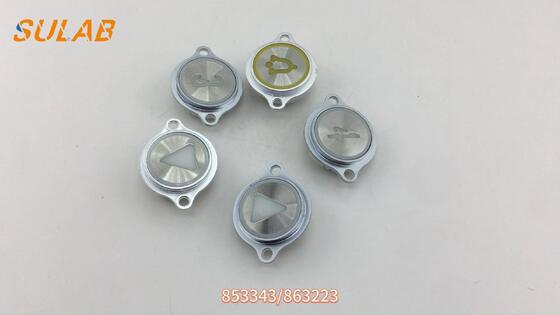 Nút nhấn tròn thang máy KONE có đèn nền LED cho tấm mặt bằng thép không gỉ có lỗ gắn LOP & COP 32mm
