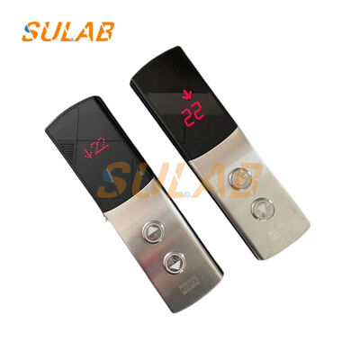 Bảng gọi bên ngoài thang máy KONE KDS50 Bộ hộp gọi bên ngoài hoàn chỉnh với màn hình LCD màu xanh đen